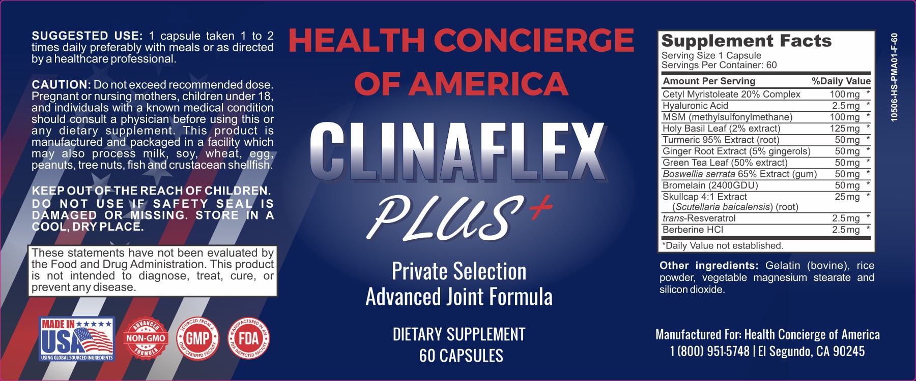 Previous ClinaFlex Plus Label